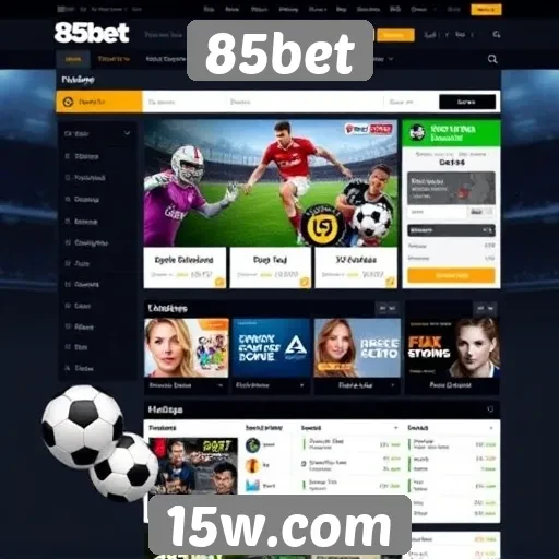 Interface e usabilidade do site 85bet
